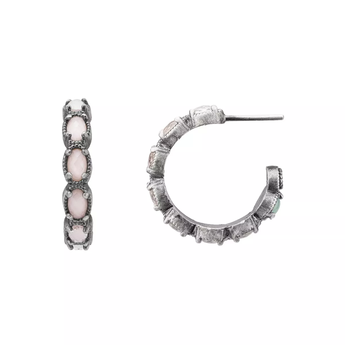 PENDIENTES CRIOLLA DBL CORAL CALEDONIA - P536