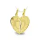 9K COLGANTE CORAZON PARTIDO ORO AMARILLO DIBUJO 17X15 MM 0