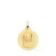 9K MEDALLA ORO AMARILLO MARIA FRANCESA PERFIL MATIZADA 16 MM 1