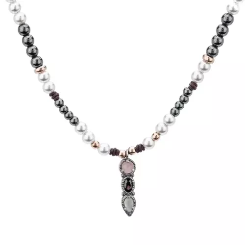 Colgante Macramé Plata - C1026