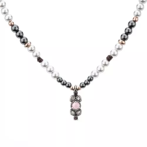 Colgante Macramé Plata - C1029