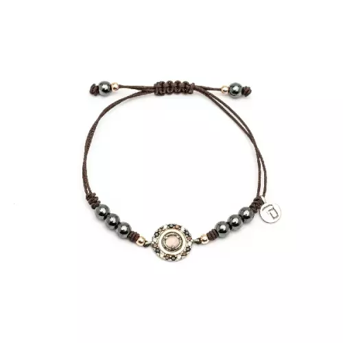 Pulsera Macramé Plata - SKS315