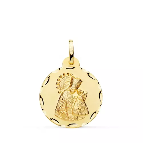 9K MEDALLA VIRGEN DE LOS DESAMPARADOS 20 MM ORO AMARILLO 2