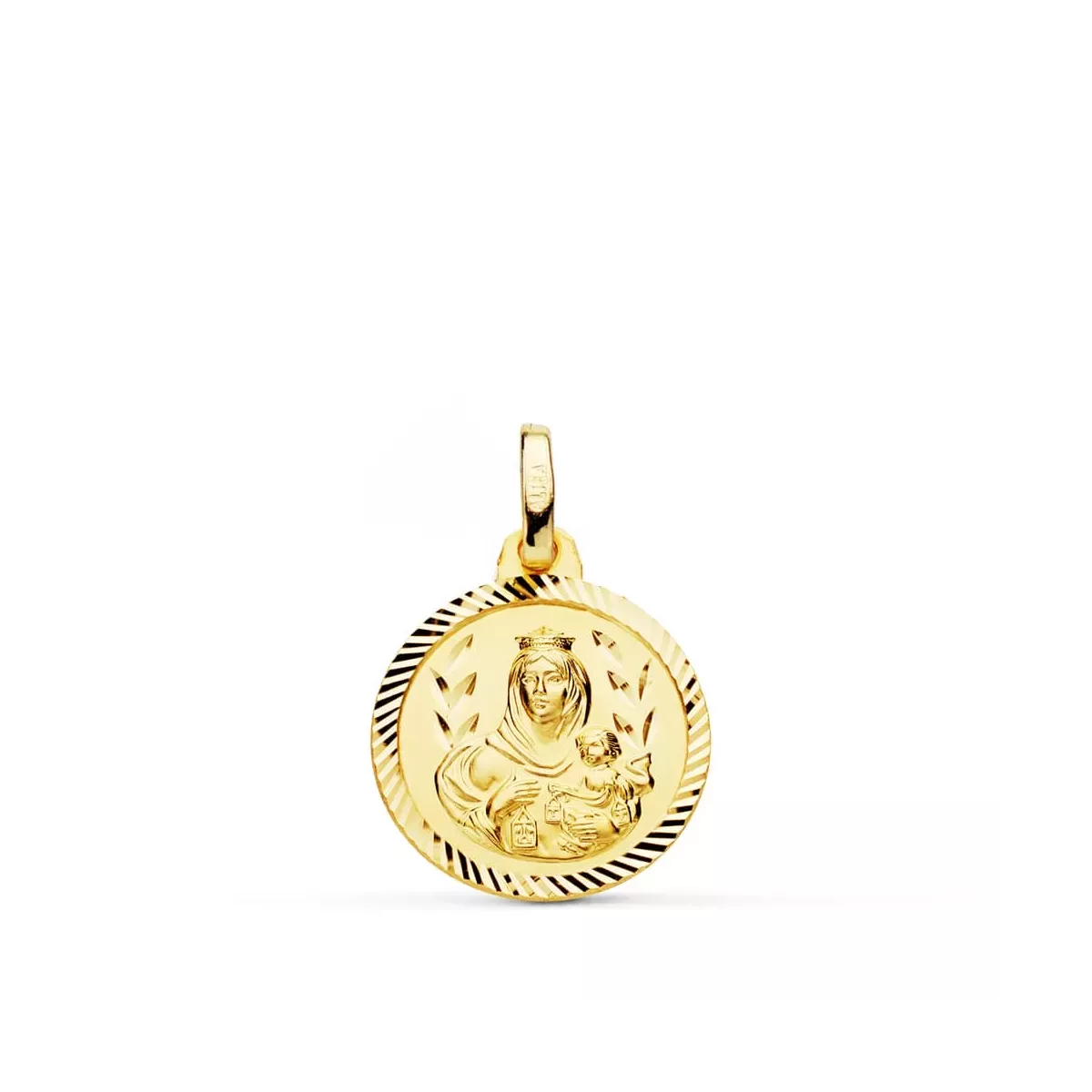 9K MEDALLA VIRGEN DEL CARMEN HELICE 16MM 1.65GRS 1