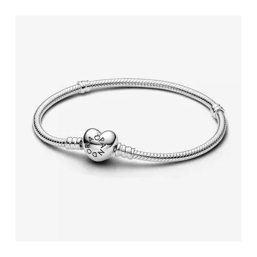 PULSERA PLATA CIERRE CORAZON - 590719