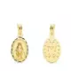 9K MEDALLA ORO AMARILLO VIRGEN DE LA MILAGROSA OVAL TALLADA 15X10 MM 0