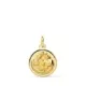 9K MEDALLA ORO AMARILLO NUEVO BAUTISMO BISEL 14 MM 1