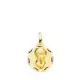 9K MEDALLA ORO AMARILLO NIÑO REZANDO TALLADO 14 MM 1