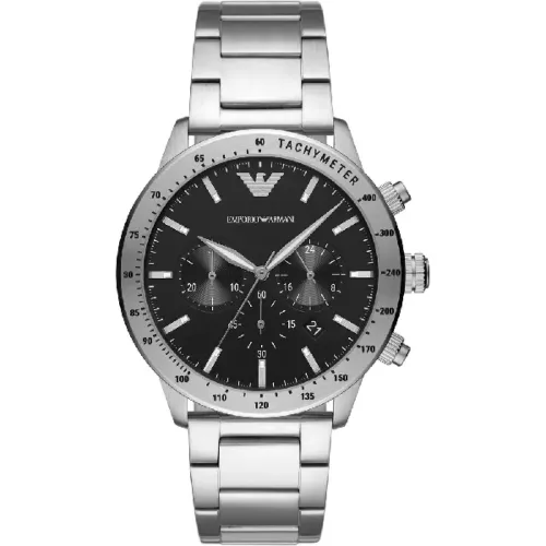 RELOJ SR ACERO CHRONO ESF. NEGRA  - AR11241