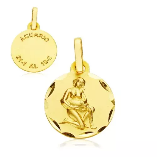 9K HOROSCOPO ORO AMARILLO 13 MMACUARIO 0