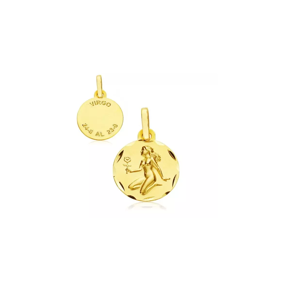 9K HOROSCOPO ORO AMARILLO 13 MM VIRGO 0
