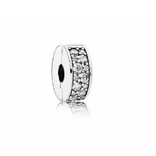 Clip en plata de ley circonitas transparentes 791817CZ