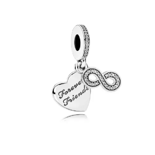 Charm colgante PANDORA Amigas Para Siempre 791948CZ