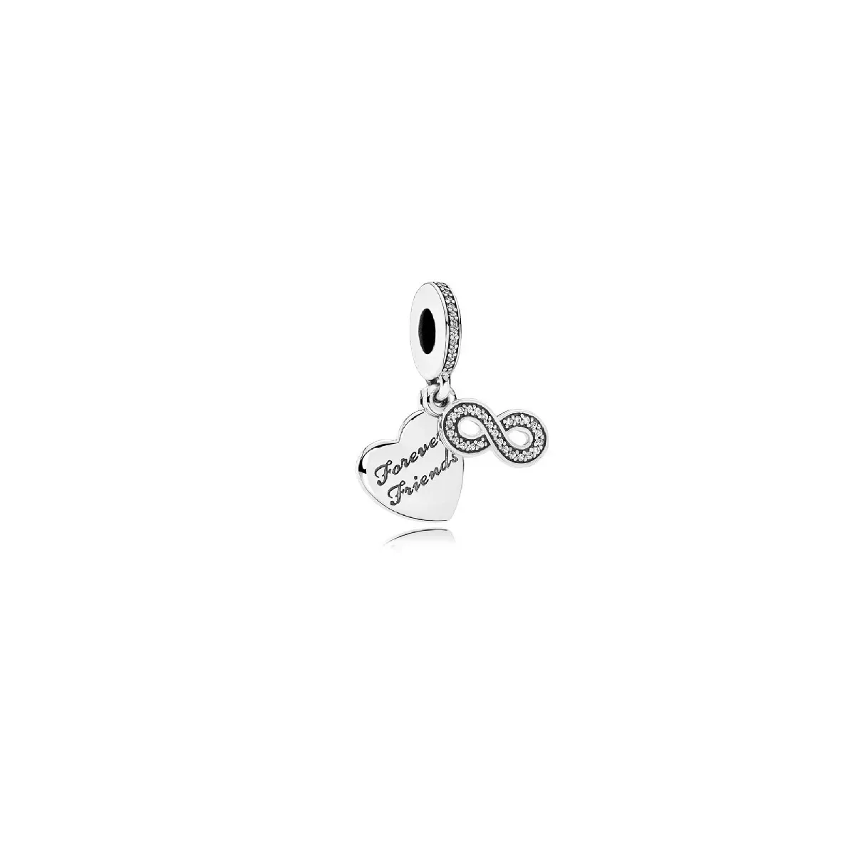 Charm colgante PANDORA Amigas Para Siempre 791948CZ