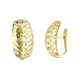 9K PENDIENTES ORO AMARILLO TALLADOS 20X10 MM CIERRE CATALAN 2