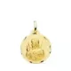 9K MEDALLA ORO AMARILLO CORAZON DE JESUS 9K 20 MM 2