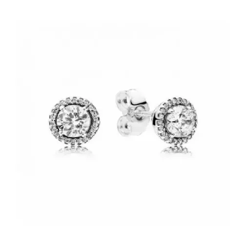 Pendientes en plata de ley Elegancia Clásica 296272CZ