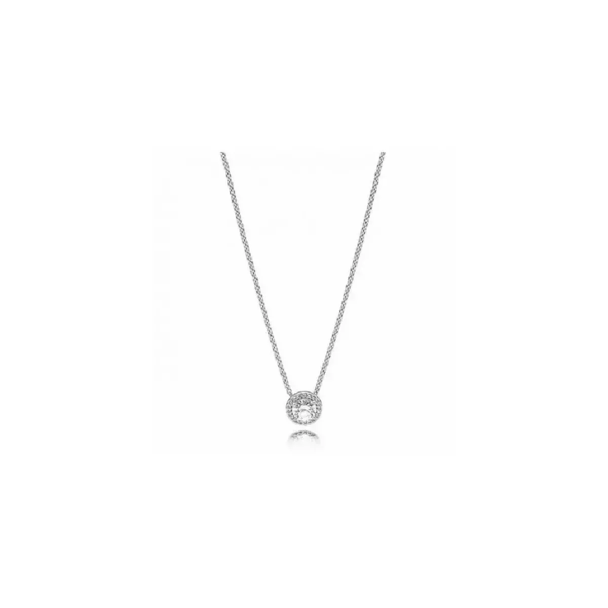 Collar en plata de ley Elegancia Clásica 396240CZ-45