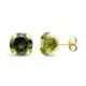 9K PENDIENTES ORO AMARILLO OLIVINA GARRAS 8 MM CIERRE PRESION 0