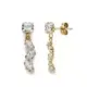 9K PENDIENTES ORO AMARILLO CIRCONITA 19X4 MM CIERRE PRESION 0