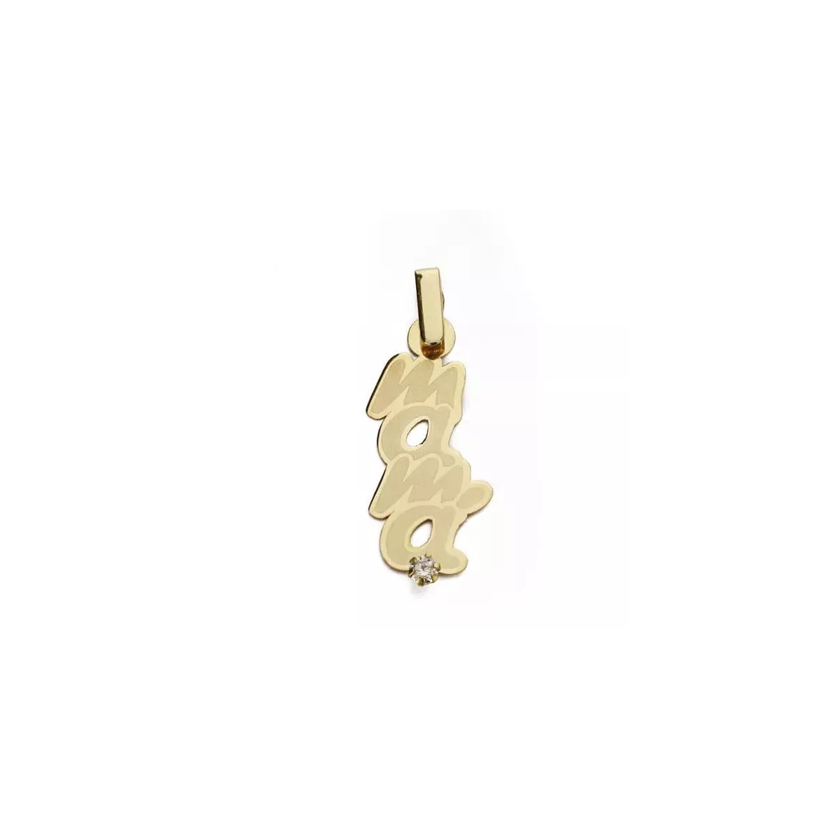 9K COLGANTE ORO AMARILLO MADRE SILUETA 1C GARRA LASER 0