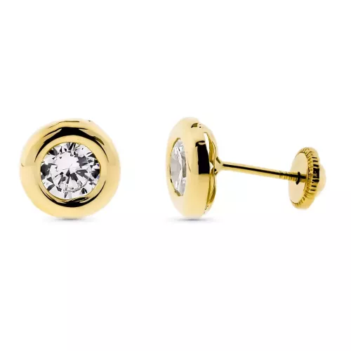 9K PENDIENTES ORO AMARILLO CHATÓN 7