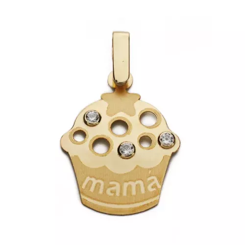 9K COLGANTE ORO AMARILLO MADRE. 21X16 MM 0