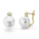 9K PENDIENTES ORO AMARILLO PERLA 13X9 MMCATALAN CIERRE CATALAN 0