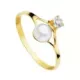 18K SORTIJA ORO AMARILLO CON PERLA DE 4