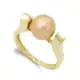 18K SORTIJA ORO AMARILLO PERLA CAMEL 9 MM 3