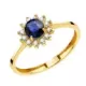 18K SORTIJA ORO BLANCO ZAFIRO DIFUSION 5 MM 0