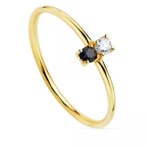 18K SORTIJA ORO AMARILLO DIAMANTE 0