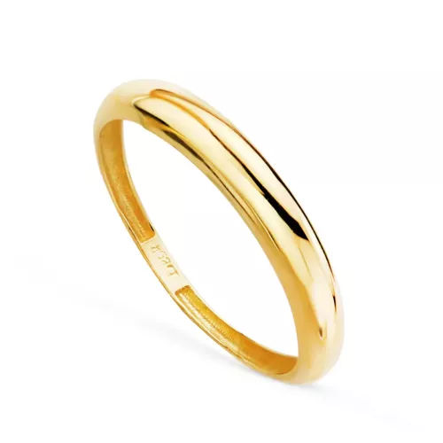 18K SORTIJA ORO AMARILLO LISA EN BRILLO. ANCHO: 3 MM 0