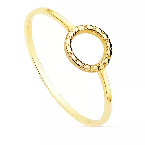 18K SORTIJA ORO AMARILLO LISA MOTIVO REDONDO 7.5 MM 1