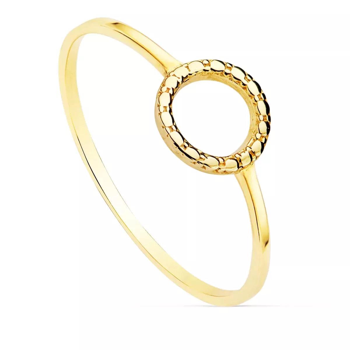 18K SORTIJA ORO AMARILLO LISA MOTIVO REDONDO 7.5 MM 1