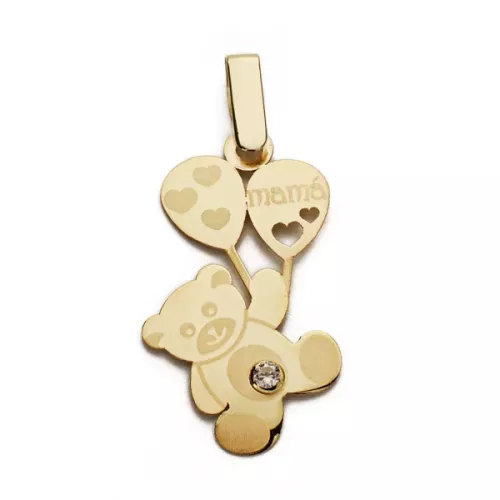 9K COLGANTE ORO AMARILLO MADRE. 23X13 MM 0