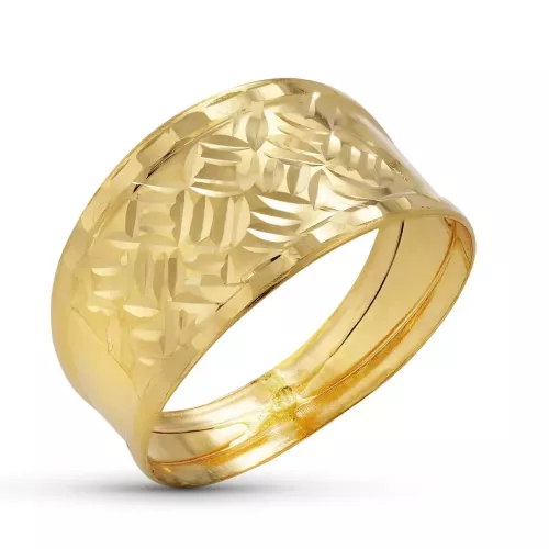 18K SORTIJA TALLADA ORO AMARILLO 1