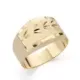 18K SORTIJA ORO AMARILLO LAPIDADA 11 MM 2