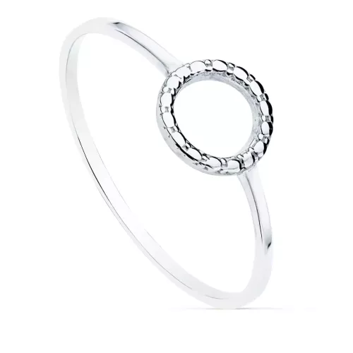 18K SORTIJA ORO BLANCO LISA MOTIVO REDONDO 7.5 MM 0,94gr