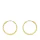 18K AROS ORO AMARILLO HUECOS RETORCIDOS CON TALLADO 15X1.30 MM 0