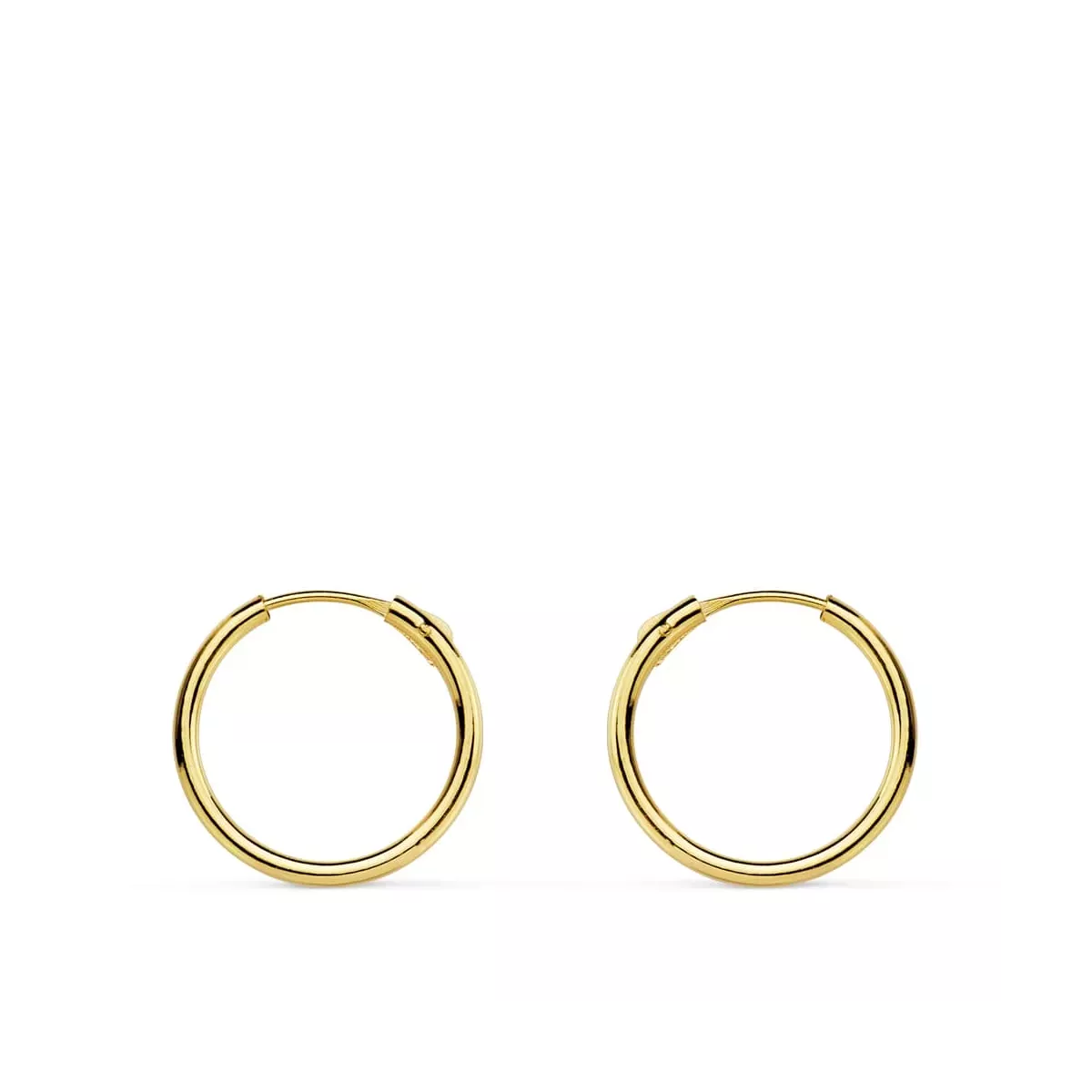 18K AROS ORO AMARILLO HUECOS REDONDOS 13X1.20 MM 0