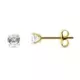 9K PENDIENTES ORO AMARILLO CIRCONITA 4 MM CON 4 GARRAS. CIERRE PRESION 0