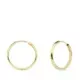 18K AROS ORO AMARILLO MEDIA CAÃÂA LISOS LIGEROS 18X2 MM 0