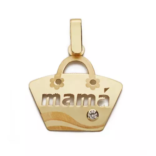 9K COLGANTE ORO AMARILLO MADRE. 19X19 MM 0