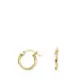 18K PENDIENTES AROS CRIOLLAS ORO AMARILLO HUECOS REDONDOS TUBO REDONDO 11 MM. GROSOR 1