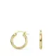 18K PENDIENTES AROS ORO AMARILLO HUECOS REDONDOS TUBO REDONDO 14 MM. GROSOR 2 MM 1
