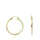 18K PENDIENTES AROS CRIOLLAS ORO AMARILLO HUECOS REDONDOS TUBO REDONDO 21 MM. GROSOR 1