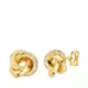 18K PENDIENTES ORO AMARILLO TRES AROS CON GRECA 9