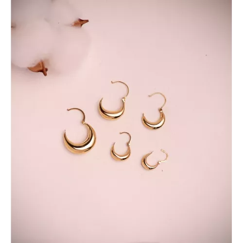 18K PENDIENTES ORO AMARILLO MORCILLA HUECOS. MEDIDA: 24X21 MM CIERRE GANCHO. GROSOR: 6 MM 2,62gr