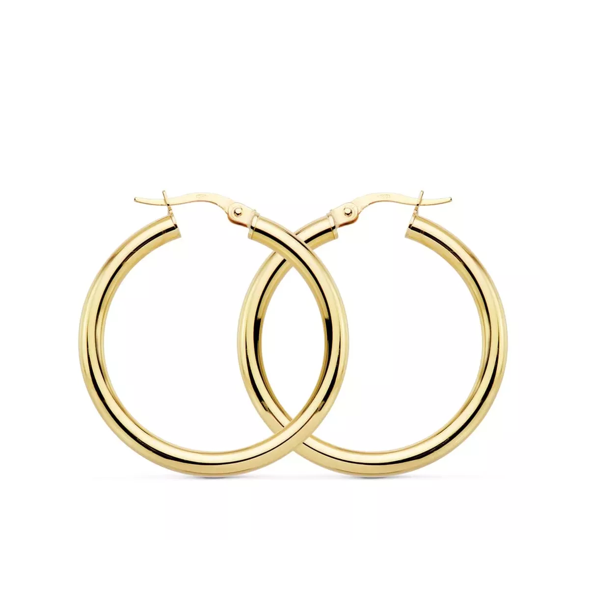 18K AROS REDONDOS HUECOS 30 X 3MM 3.05GRS 3